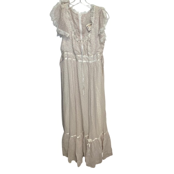 Gunne Sax Dresses & Skirts - Vintage 1981 Gunne Sax By Jessica‎ Floral Prairie Maxi Dress Lace Cottage Large